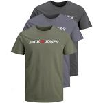 Camisetas orgánicas de algodón de manga corta manga corta con cuello redondo Jack Jones talla S de materiales sostenibles para hombre 
