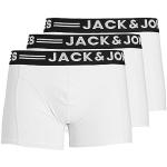 Calzoncillos bóxer blancos de algodón rebajados Jack Jones talla XL para hombre 