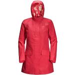 Impermeables rojos impermeables, transpirables Jack Wolfskin talla XS para mujer 