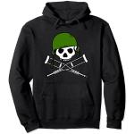 Jackass Military Helmet Skull & Crossbones Logo Sudadera con Capucha
