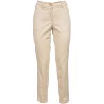 Pantalones chinos beige de algodón vintage con logo Jacob Cohen talla S para mujer 