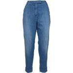 Pantalones azules de poliester de cintura alta Loose con logo Jacob Cohen talla XS para mujer 