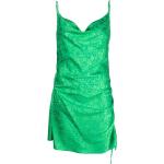 Vestidos rectos verdes de viscosa rebajados con tirantes finos P.A.R.O.S.H. fruncido para mujer 