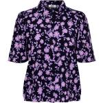 Jacqueline de Yong, Camisa Clásica Floral para Mujeres Purple, Mujer, Talla: XS
