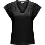 Camisetas negras de algodón de algodón  rebajadas informales Jacqueline de Yong talla M para mujer 