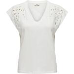 Camisetas blancas de algodón de algodón  rebajadas informales Jacqueline de Yong talla XS para mujer 