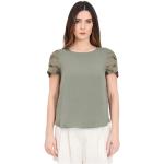 Camisetas verdes de algodón de algodón  rebajadas media manga informales Jacqueline de Yong talla S para mujer 