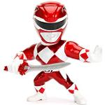 Jada- Figura Metálica Power Ranger Rojo, Mighty Morphin, 10cm, 50% Hecho en Metal (253251000)