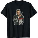 Camisetas negras de encaje con encaje  James Bond Desde Rusia con amor de encaje talla S para hombre 