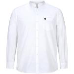 Camisas blancas de algodón de manga larga de verano tallas grandes manga larga con cuello alto talla XXL para hombre 