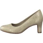 Zapatos dorados de tacón rebajados Jana talla 38 para mujer 
