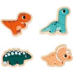 Figuras multicolor de madera de 18 cm de dinosaurios Janod para bebé 12-24 meses 