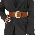 Cinturones elásticos marrones de sintético para navidad largo 130 vintage grandes para mujer 