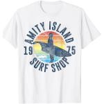 Jaws Amity Island Surf Shop 1975 Retro Logo Camiseta