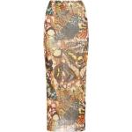 Faldas largas multicolor de tejido de malla Jean Paul Gaultier con motivo de mariposa talla S para mujer 