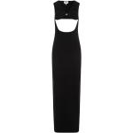 Vestidos largos negros de viscosa maxi Jean Paul Gaultier talla XS para mujer 