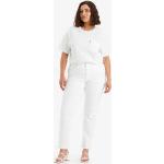 Jeans blancos de algodón de corte recto LEVI´S para mujer 
