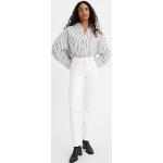 Jeans blancos de algodón de corte recto LEVI´S para mujer 