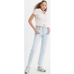Jeans desgastados azules de algodón desgastado LEVI´S 501 para mujer 