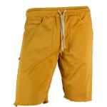 Shorts amarillos de algodón rebajados tallas grandes informales con logo talla XXL para hombre 