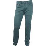 Pantalones ajustados verdes de algodón informales desgastado talla M para hombre 