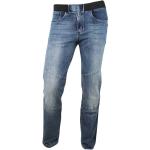 Jeans stretch azules de algodón étnicos desgastado talla S para hombre 