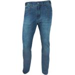 Jeans stretch azules celeste de algodón rebajados desgastado talla M de materiales sostenibles para hombre 