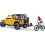 Jeep Wrangler Rubicon Unlimited c/bicicleta + ciclista - BRUDER
