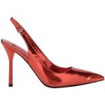 Zapatos rojos de goma de tacón con tacón de aguja con hebilla Jeffrey Campbell talla 39 para mujer 