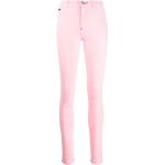 Pantalones pitillos rosas de poliester rebajados ancho W27 largo L28 con logo Philipp Plein para mujer 