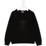 Jerséis negros de jersey de punto infantiles rebajados con logo Dolce & Gabbana 