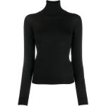Jerséis negros de jersey de cuello alto manga larga con cuello alto de punto Barrie talla XL para mujer 