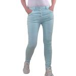 Jeans stretch menta talla XL para mujer 