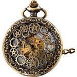 Relojes dorados con cadena Manual vintage floreados Jewelrywe para mujer 