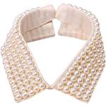 Collares de poliester de perlas hechos a mano vintage para mujer 