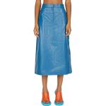 Faldas azules de sintético de piel rebajadas Jil Sander con volantes talla XS para mujer 