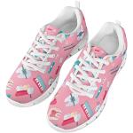 Zapatillas rosas de tejido de malla de paseo de verano livianas informales talla 38 para mujer 