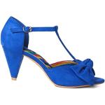 Sandalias azules de tacón con hebilla con tacón de 7 a 9cm floreadas JOE BROWNS talla 39 para mujer 