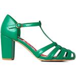 Zapatos verdes de tacón de primavera con hebilla con tacón de 7 a 9cm vintage JOE BROWNS talla 40,5 para mujer 