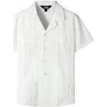 Camisas blancas de algodón de manga corta infantiles lavable a mano informales 8 años 