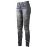 Jeans stretch grises de licra ancho W32 largo L34 impermeables vintage John Doe talla XS para mujer 