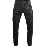 Pantalones negros de algodón de motociclismo de verano de camuflaje John Doe talla M 