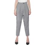 Pantalones chinos grises de poliester rebajados con rayas JOHN RICHMOND talla M para mujer 