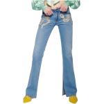 Jeans bootcut azules rebajados con logo JOHN RICHMOND con lentejuelas para mujer 