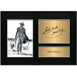 John Wayne Memorabilia - Pantalla A4 con autografo impreso, tamaño A4
