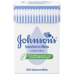 Johnson’s Baby Bastoncillos Bebé, Niños y Adultos, Algodón 100% puro 100 u