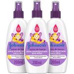 Johnson's Baby Gotas de Fuerza Acondicionador en Spray para Niños, Pack de 3, 200 ml