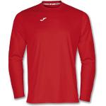 Camisetas deportivas rojas manga larga con cuello redondo transpirables con logo Joma talla L para hombre 