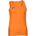 Camisetas deportivas naranja fluorescente de poliester rebajadas sin mangas Joma talla M para mujer 