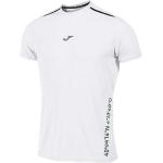 Camisetas deportivas blancas de poliester rebajadas manga corta con logo Joma talla XL para hombre 